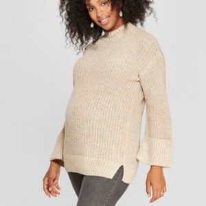 Cream maternity sweater